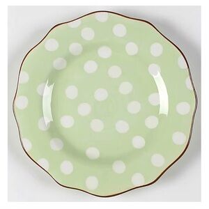 Paula Deen at Home dot crazy set of 4 nine inch salad/lunchheon plates